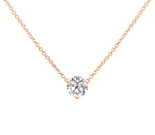 3 Prong Diamond Pendant