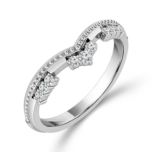 Diamond Band 0.10 ct tw 14k White Gold