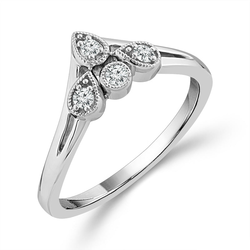 Diamond Band 0.10 ct tw 14k White Gold