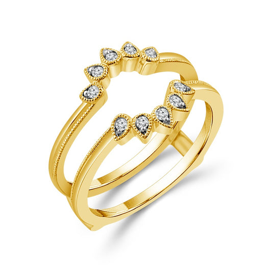 Diamond Enhancer Ring 0.105 ct tw 14k Yellow Gold