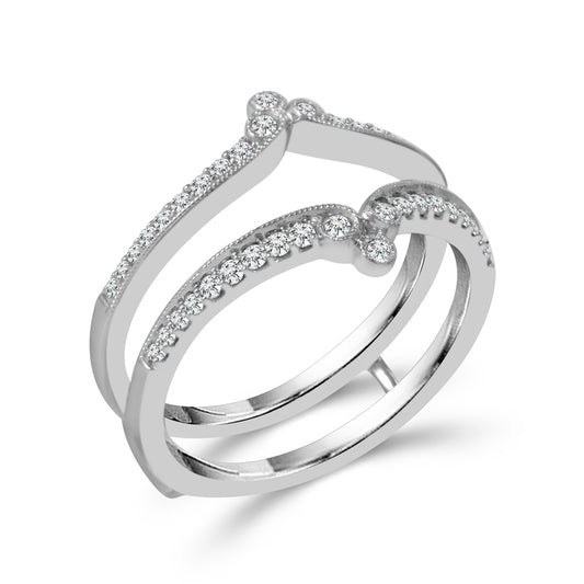 Diamond Enhancer Ring 0.25 ct tw 14k White Gold