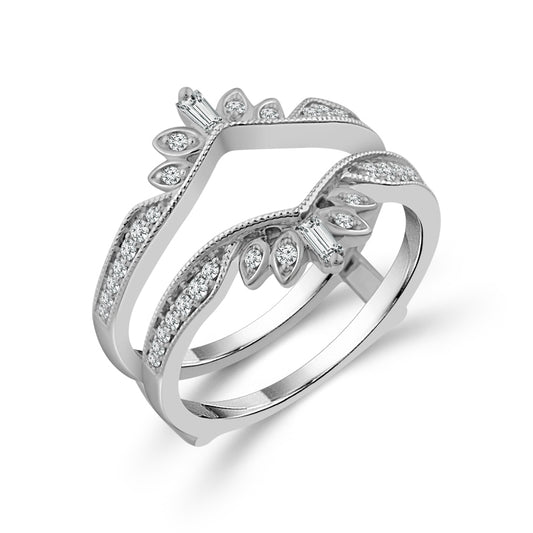 Diamond Enhancer Ring 0.25 ct tw 14k White Gold