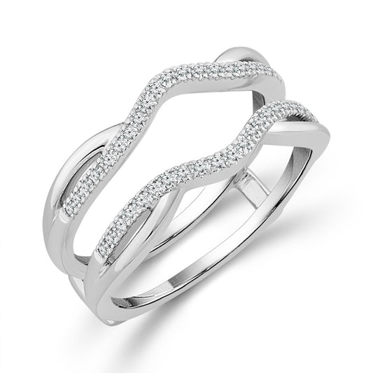 Diamond Enhancer Ring 0.20 ct tw 14k White Gold