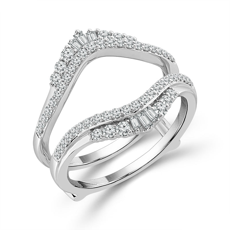 Diamond Enhancer Ring 0.50 ct tw 14k White Gold