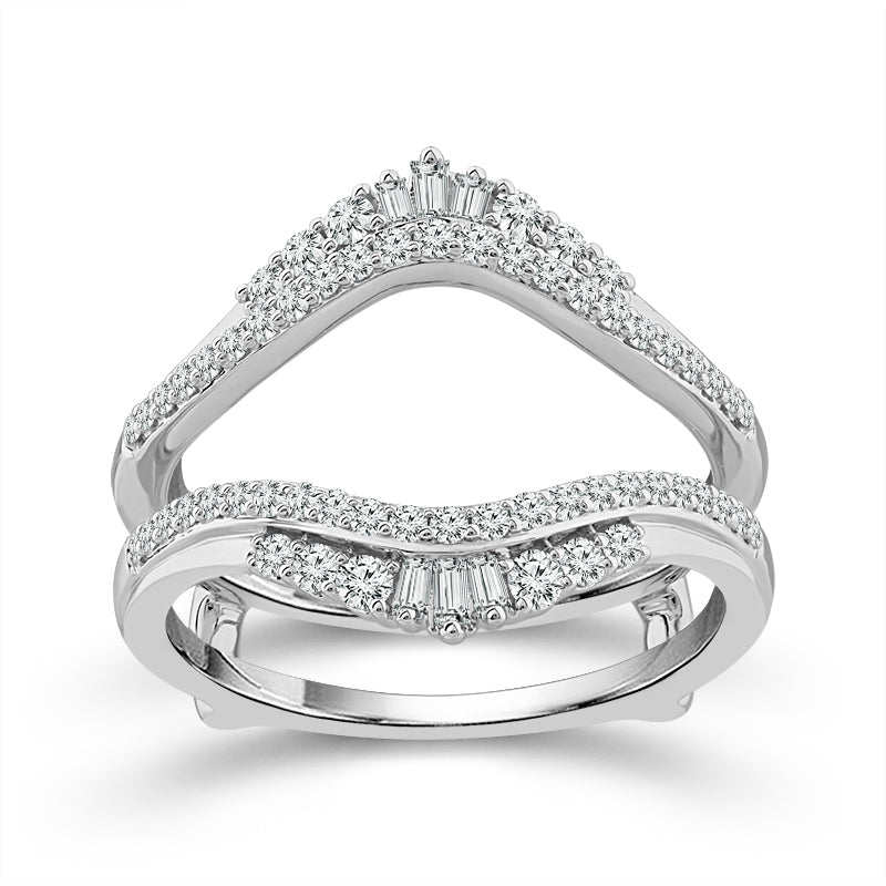 Diamond Enhancer Ring 0.50 ct tw 14k White Gold