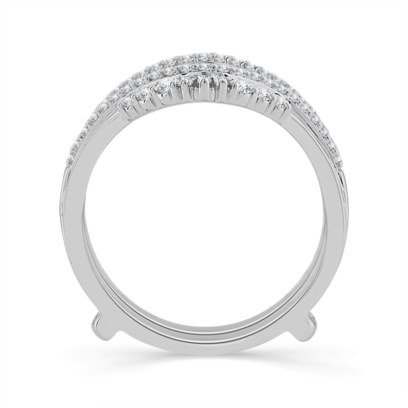 Diamond Enhancer Ring 0.50 ct tw 14k White Gold