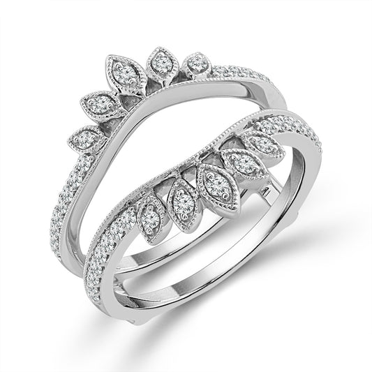 Diamond Enhancer Ring 0.33 ct tw 14k White Gold