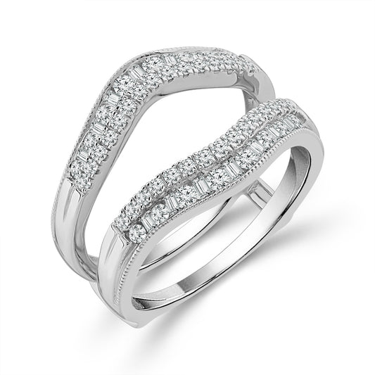 Diamond Enhancer Ring 0.50 ct tw 14k White Gold