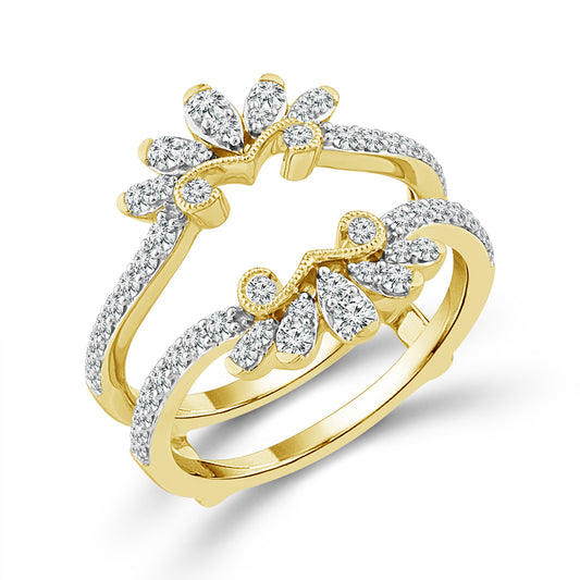 Diamond Enhancer Ring 0.60 ct tw 14k Yellow Gold