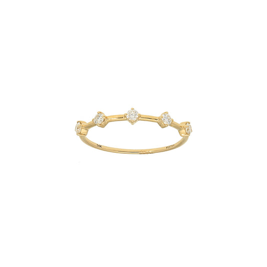 5 Tiny Diamonds Fashion Band
