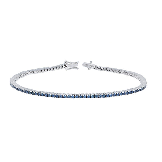 Blue Sapphire Tennis Bracelet