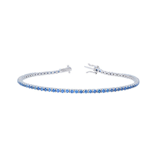 Blue Sapphire Tennis Bracelet