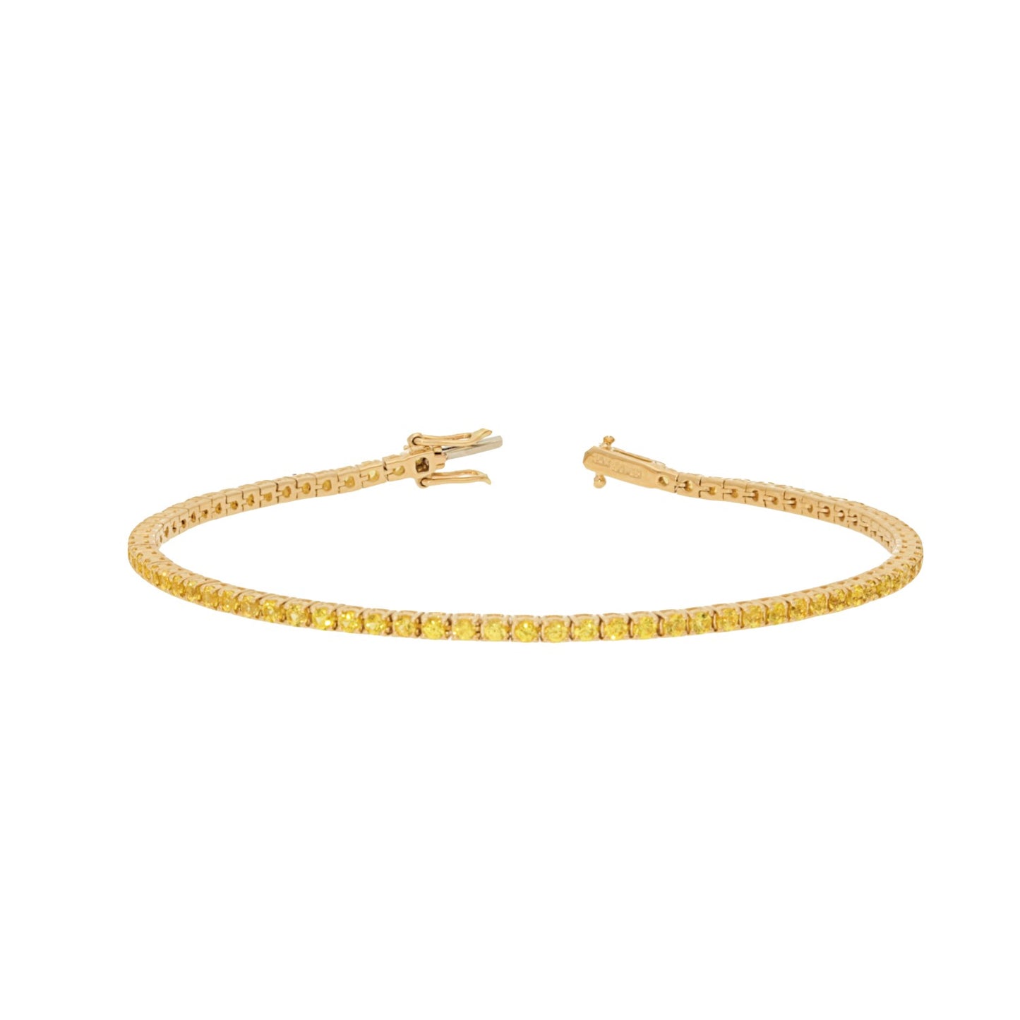 Yellow Sapphire Tennis Bracelet