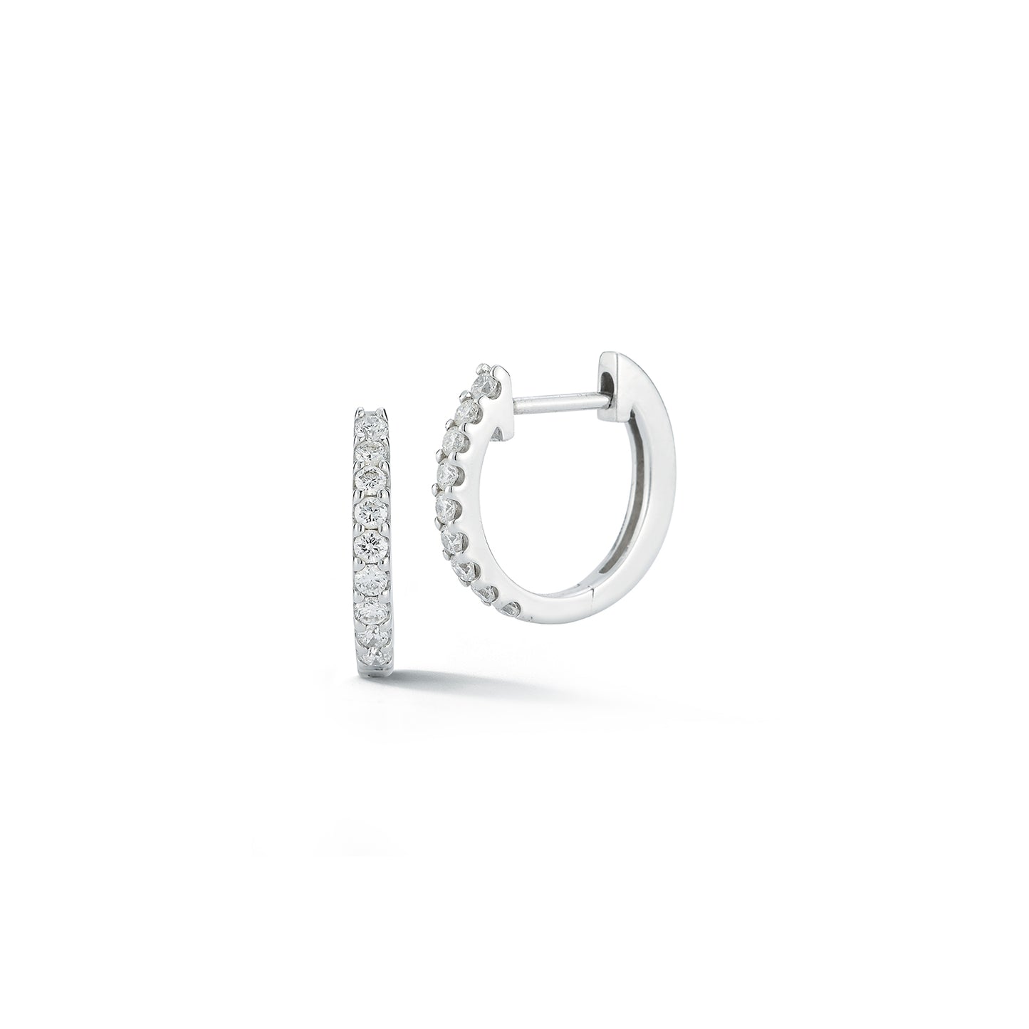 Diamond Huggie Earrings