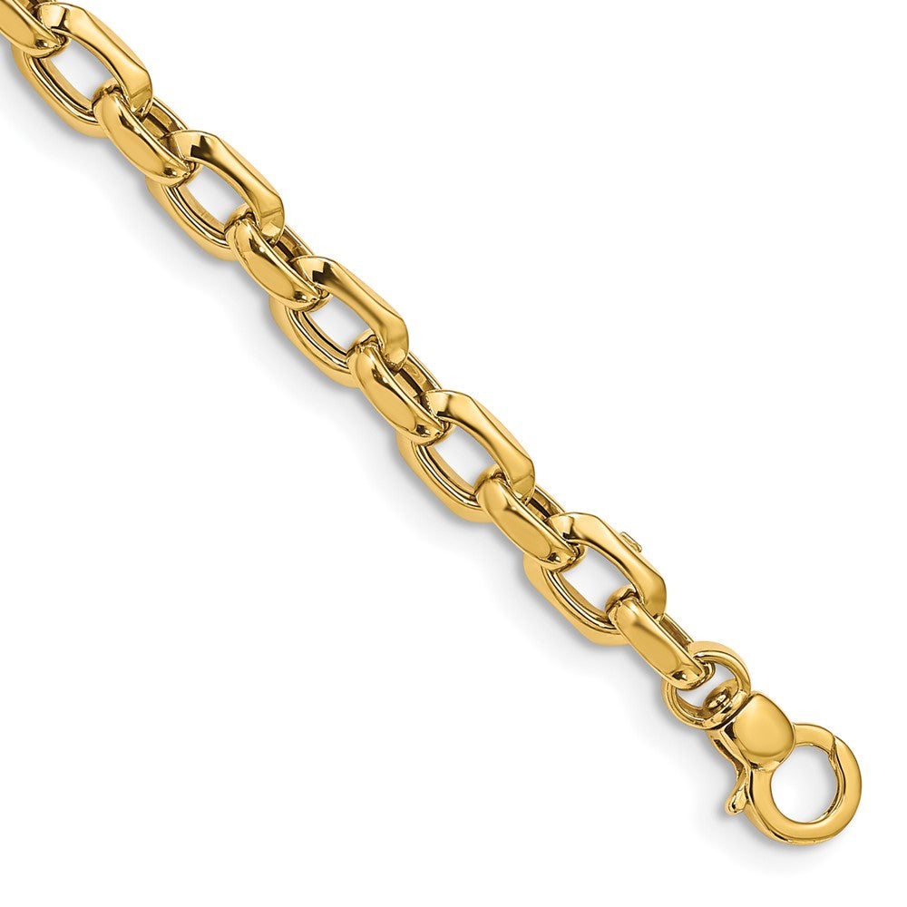 14K Polished Fancy Link Bracelet