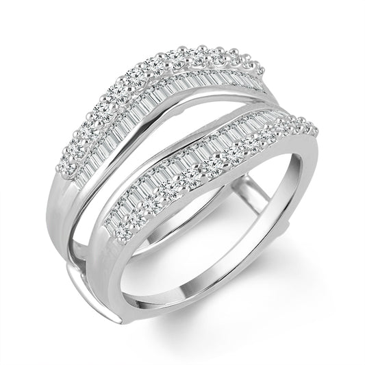 Diamond Enhancer Ring 1 ct tw 10k White Gold