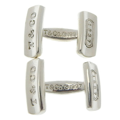 TIFFANY & CO LARGE STERLING SILVER 1837 CUFFLINKS – Hillcrest