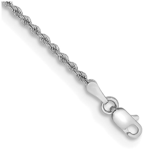 14k WG 2.0mm Regular Rope Chain