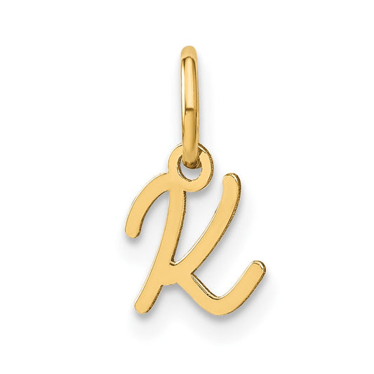 14KY Upper case Letter K Initial Charm