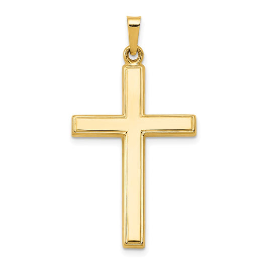 14k Hollow Cross Pendant