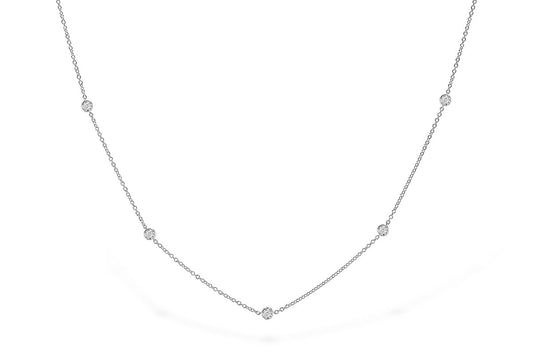 0.50 Diamond Station Necklace