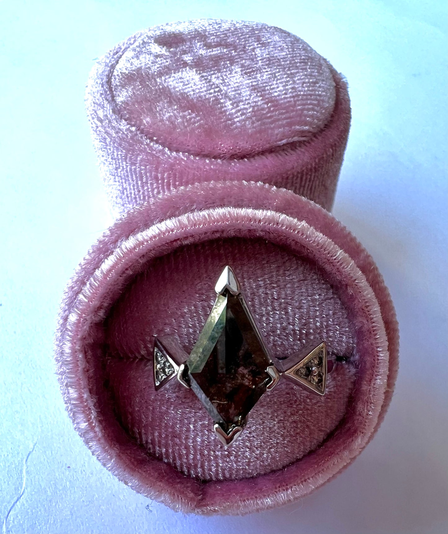 Kite Salt and Pepper Diamond Ring