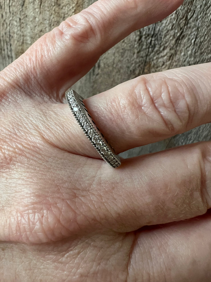 Brevani 1/4 Carat White Gold Flexible Ring – Hillcrest Designer Jewelry