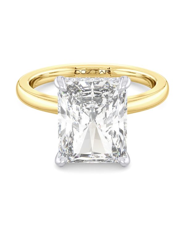 2.50 ct Radiant Hidden Halo Solitaire Engagement Ring