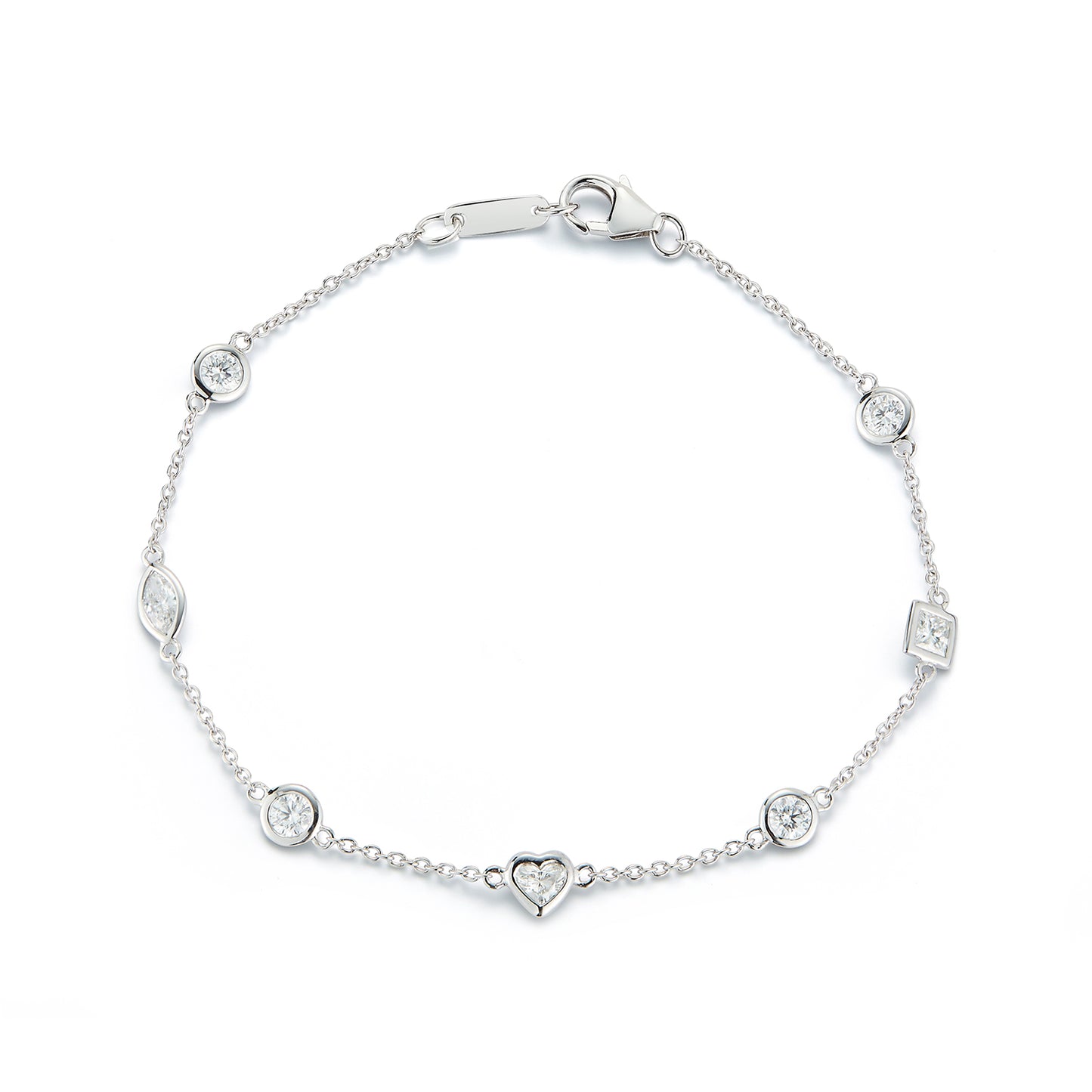 Multi Diamond Shape Bracelet