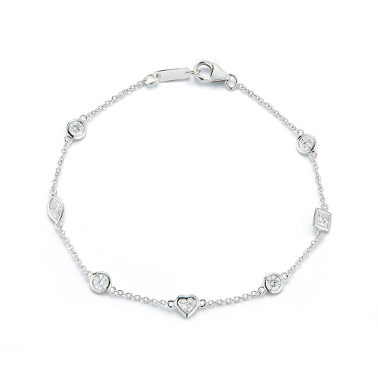 Multi Diamond Shape Bracelet
