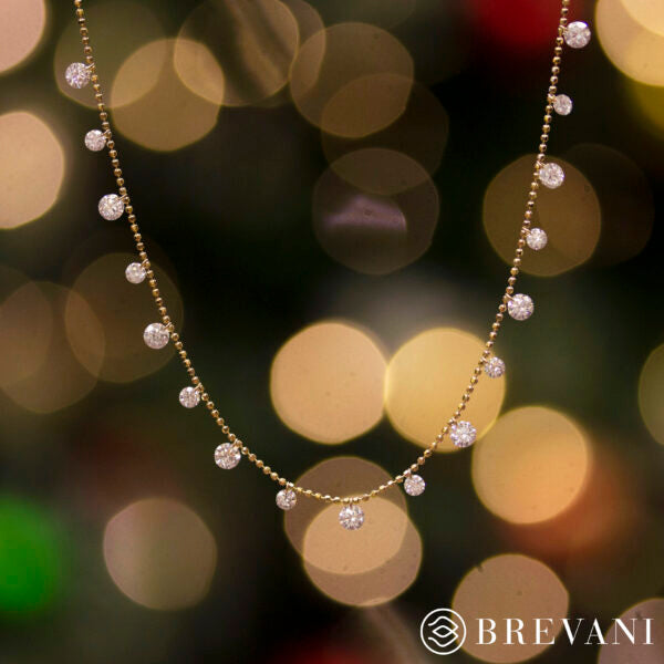 Brevani 24 Multi Dashing Diamond Necklace