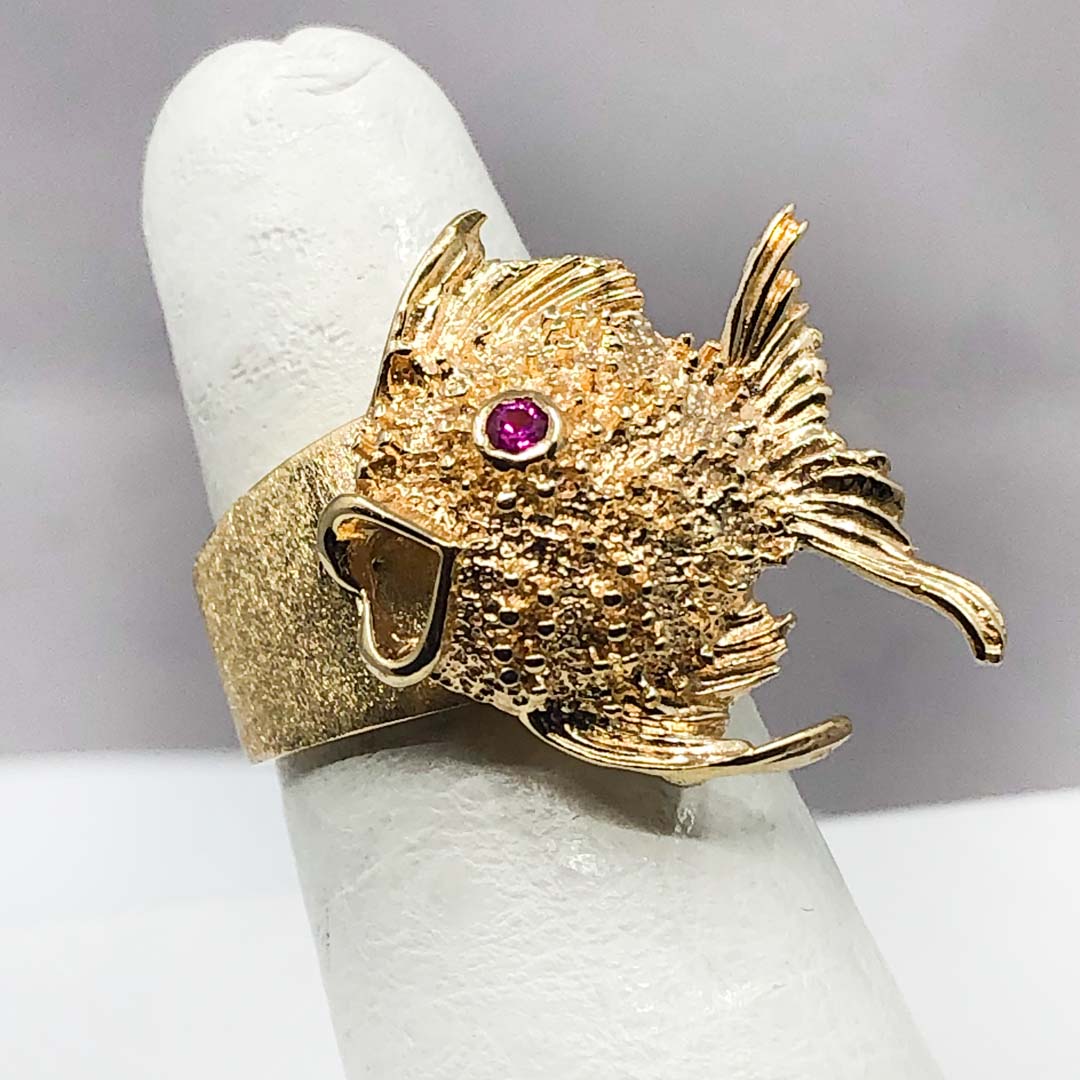 Gold Fish Ring
