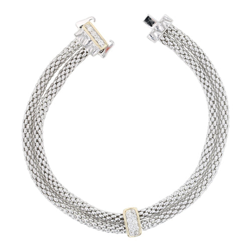PIYARO Italian Silver Flex Bracelet