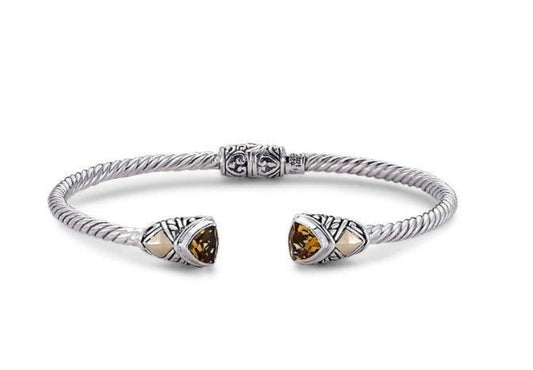 Samuel B Gemma Bangle- Citrine