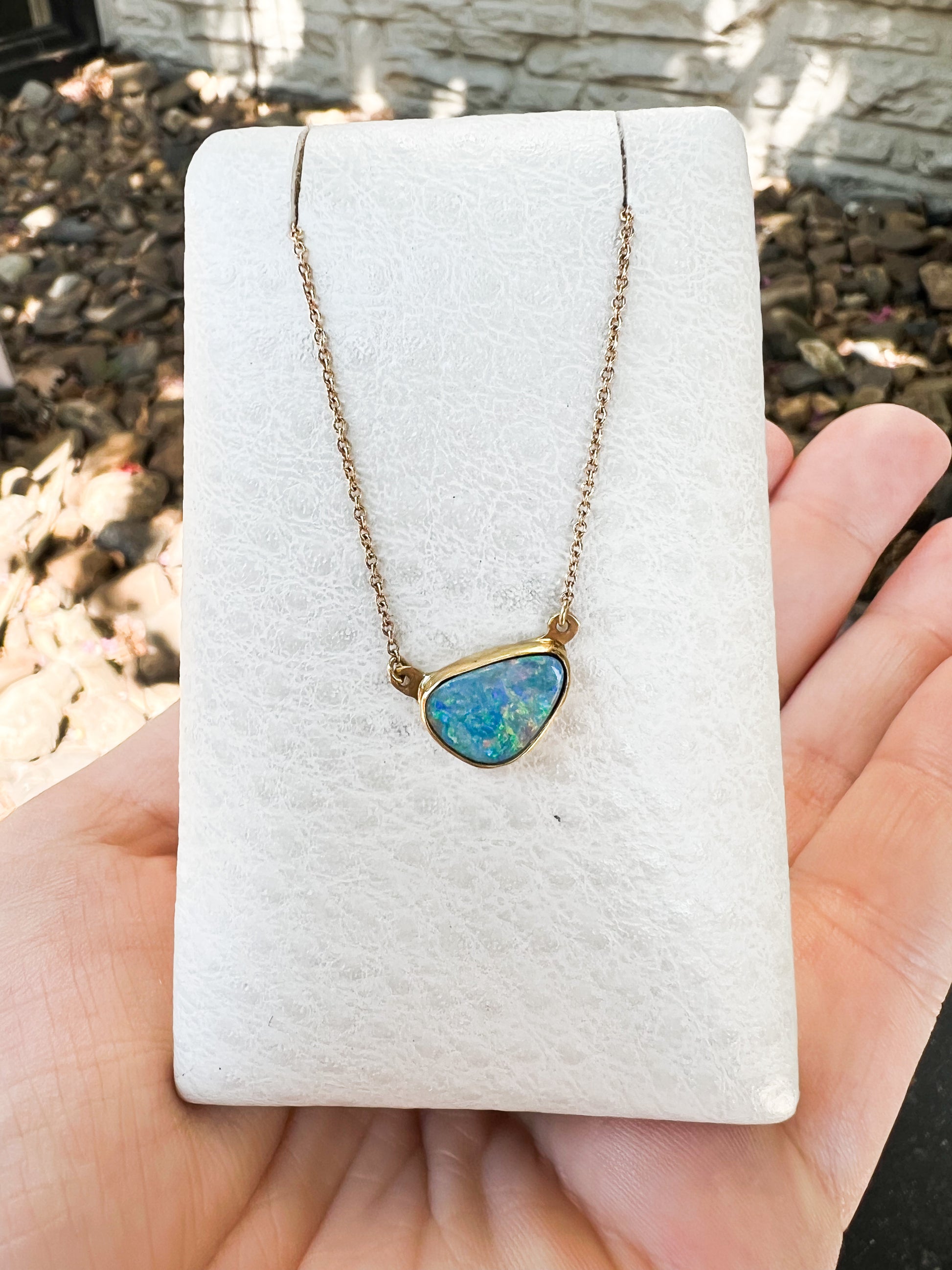 Boulder Opal Bezel Necklace – Hillcrest Designer Jewelry