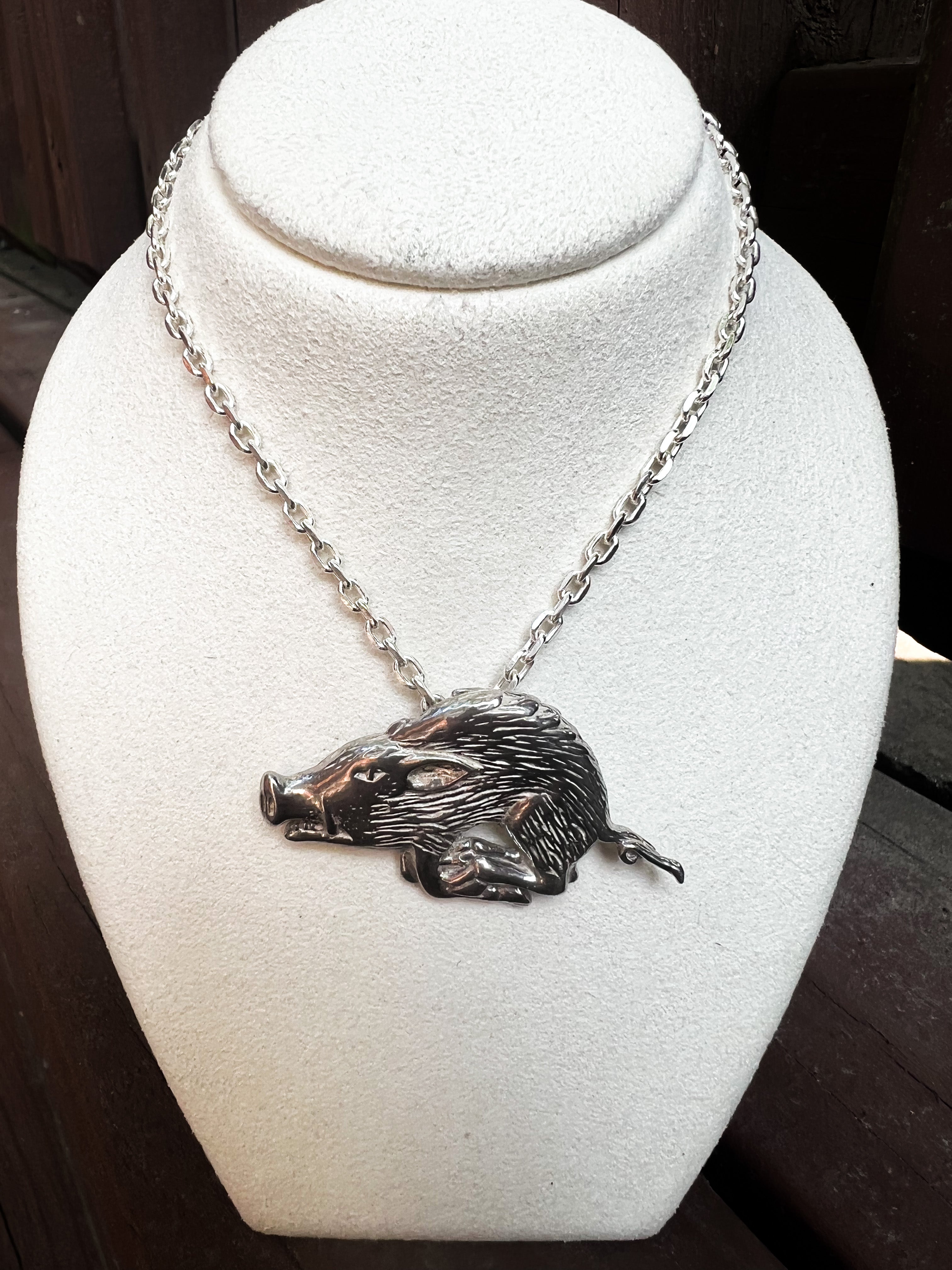 Silver Razorback Razorback Pendant - Silver – Hillcrest Designer Jewelry